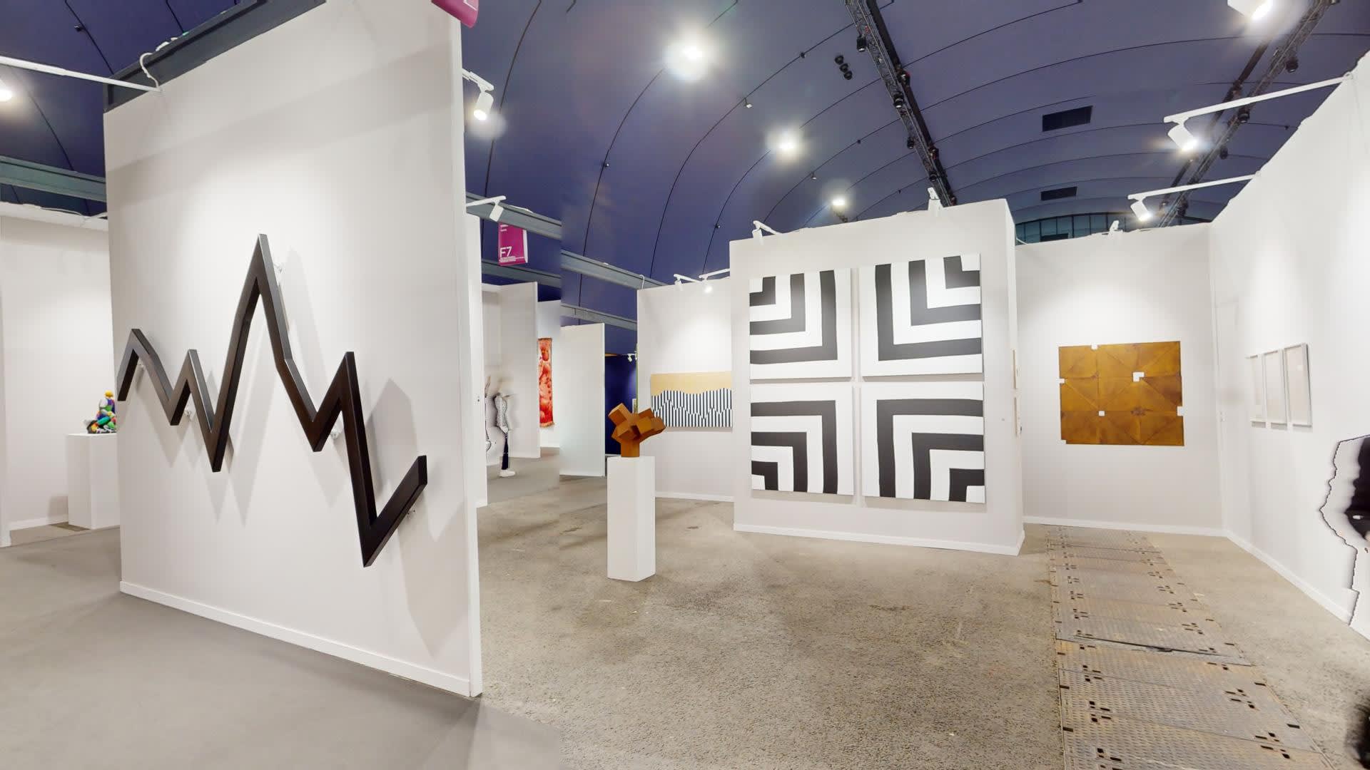 Olivier Petiteau à Art Paris Art Fair - stand Oniris 2024 (avec Nicolas Chardon, Norman Dilworth et Vera Molnar)