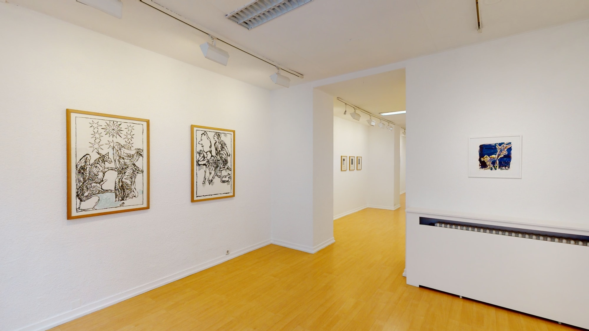 Philippe Cognée & Jean-Pierre Pincemin / Correspondances, exposition de peintures sur papier / Oniris 2020