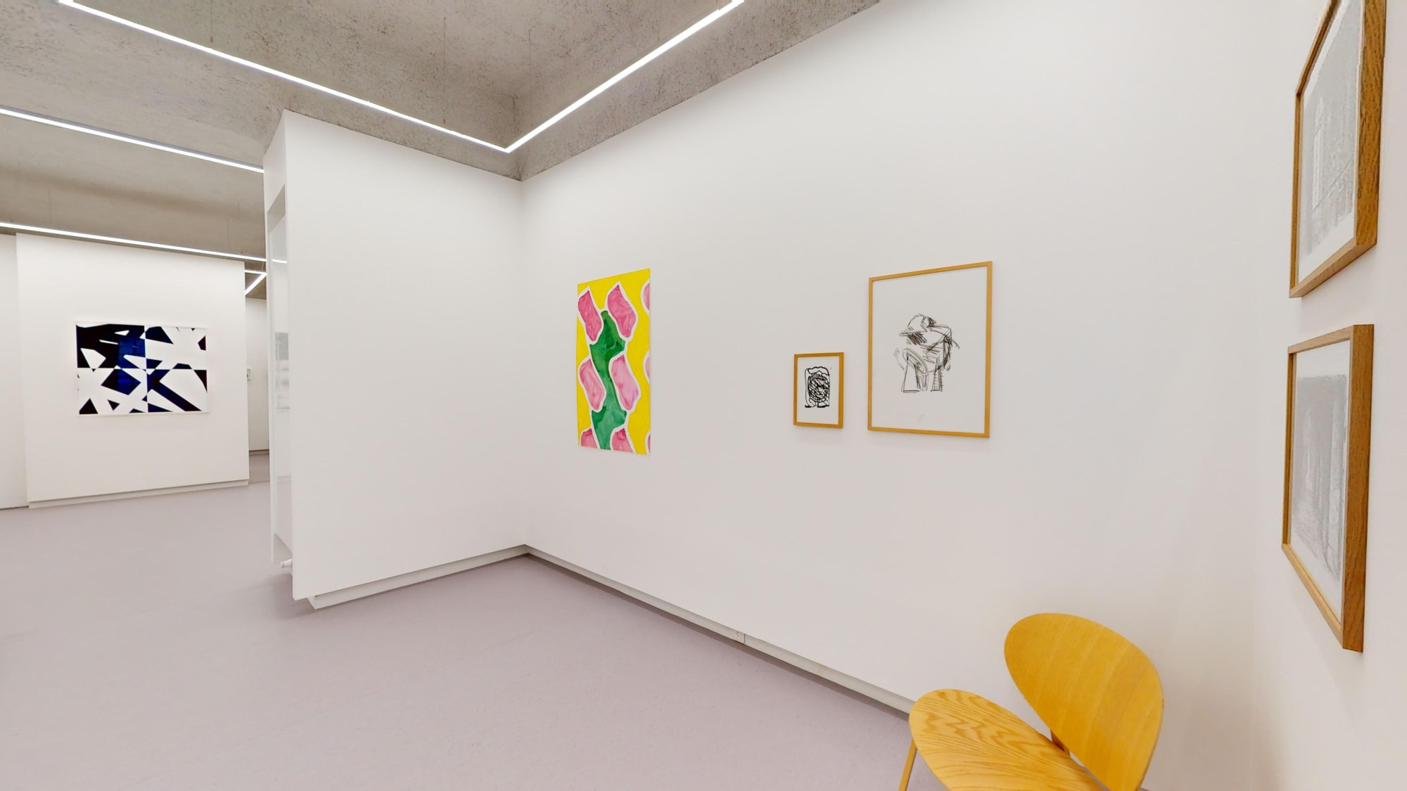 François Morellet + Claude Viallat + Jean-Pierre Pincemin + Christian Bonnefoi