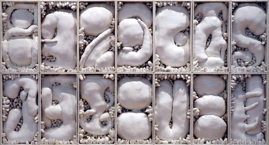 YAYOI KUSAMA Leftover Snow in the Dream 1982 Mixed media 179.3 x 332 x 22.3