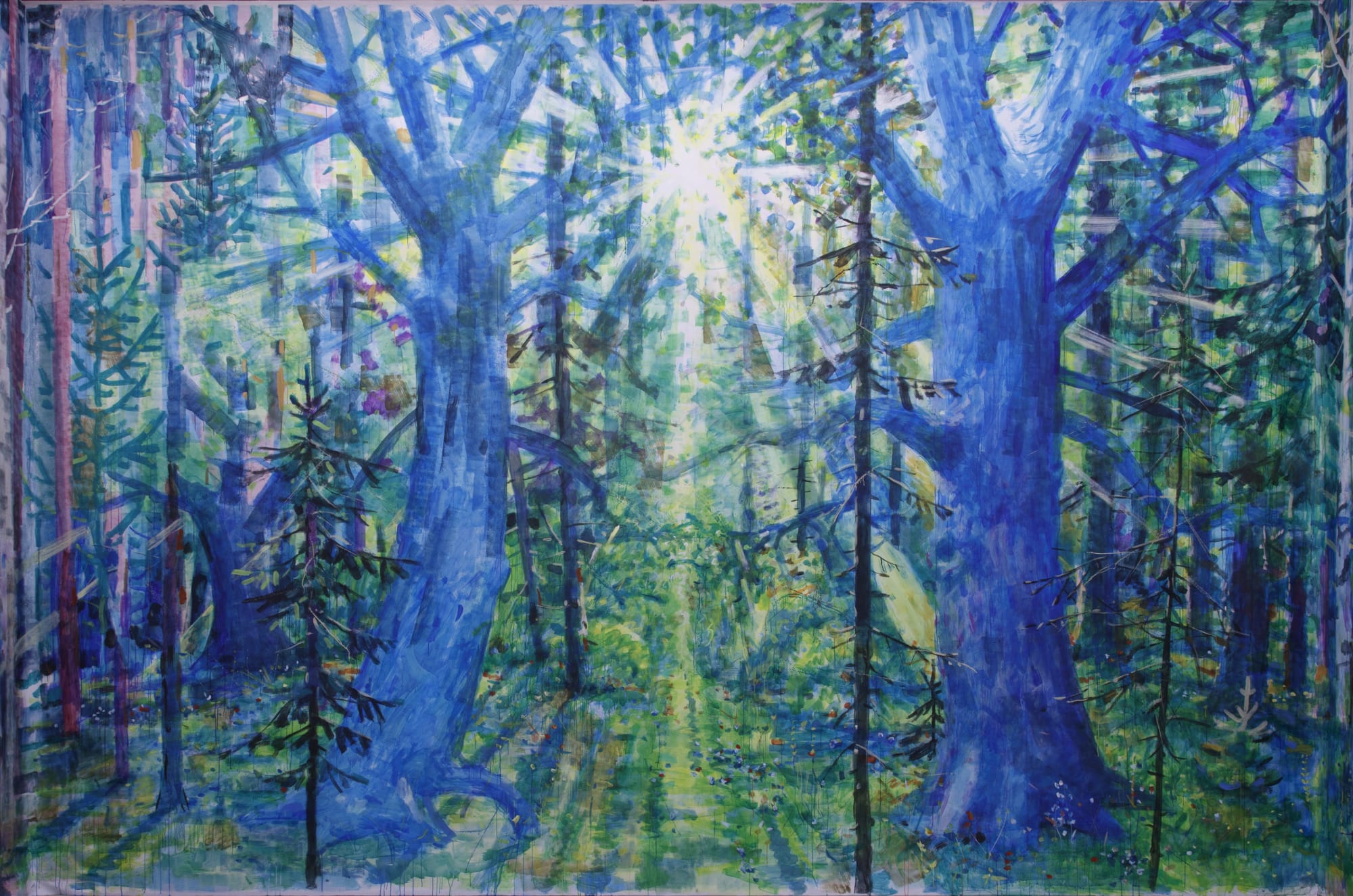 Alexey Kallima Emerald and purple forest, 2015 (fragment)