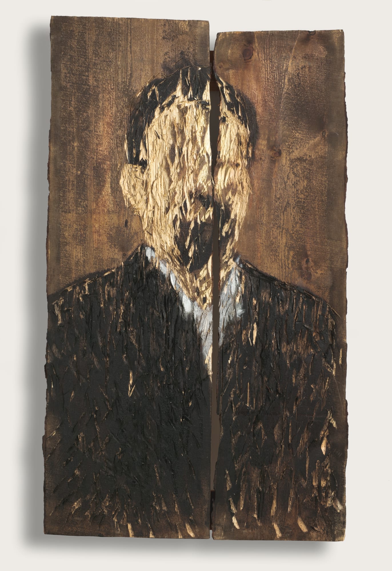 Nestor Engelke Wooden portrait of Anton Chehov from the series "Russian writers", 2020