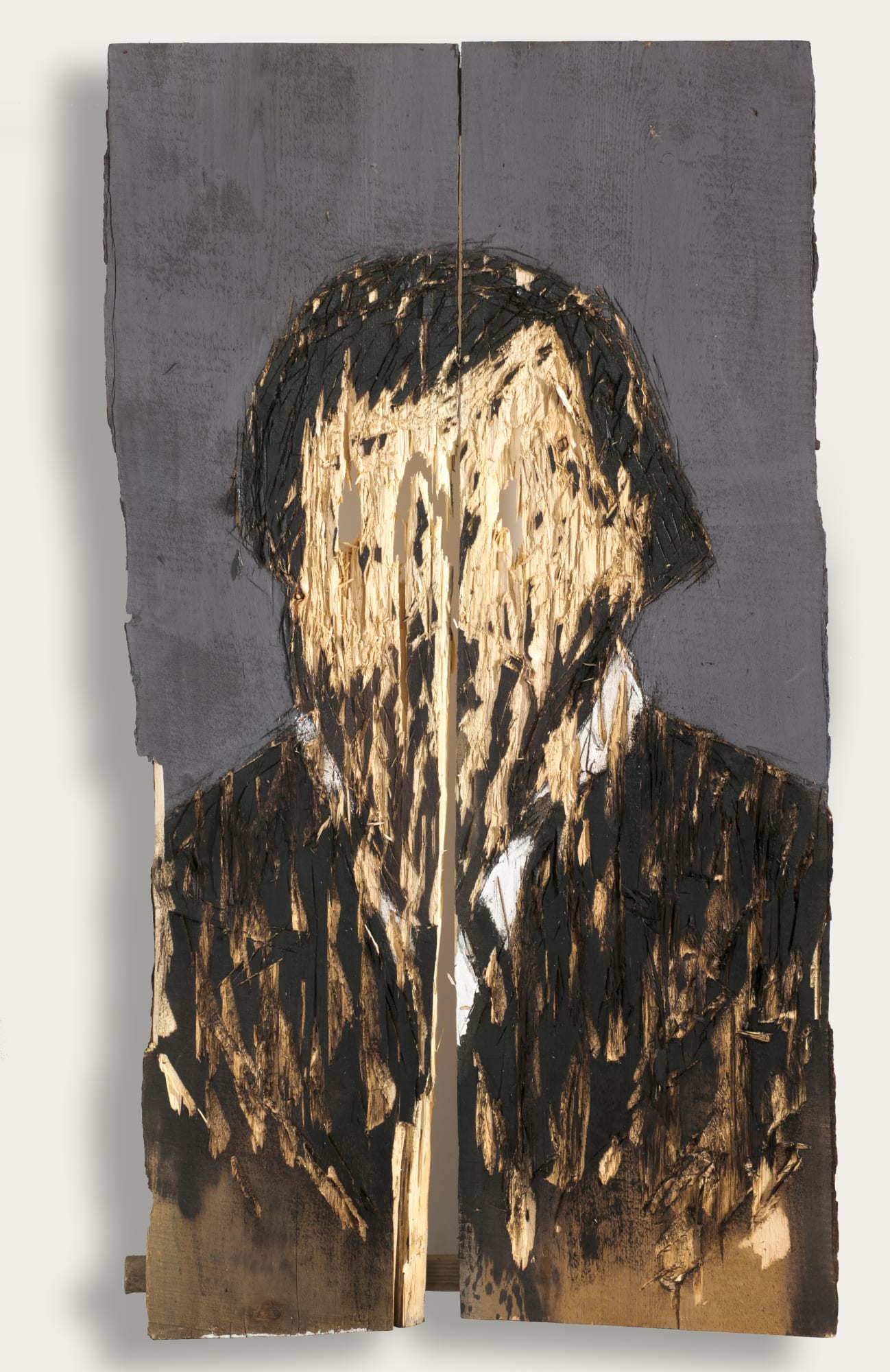 Nestor Engelke Wooden portrait of Nikolay Chernyshevsky from the series "Russian writers", 2020
