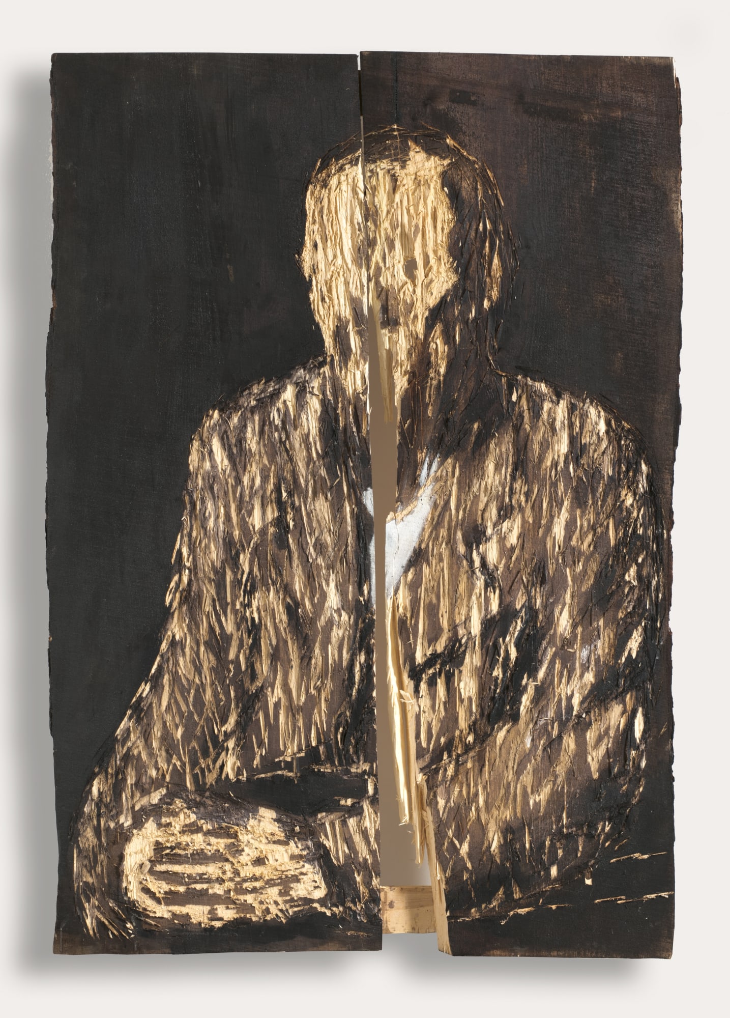 Nestor Engelke Wooden portrait of Fedor Dostoevsky from the series "Russian writers", 2020