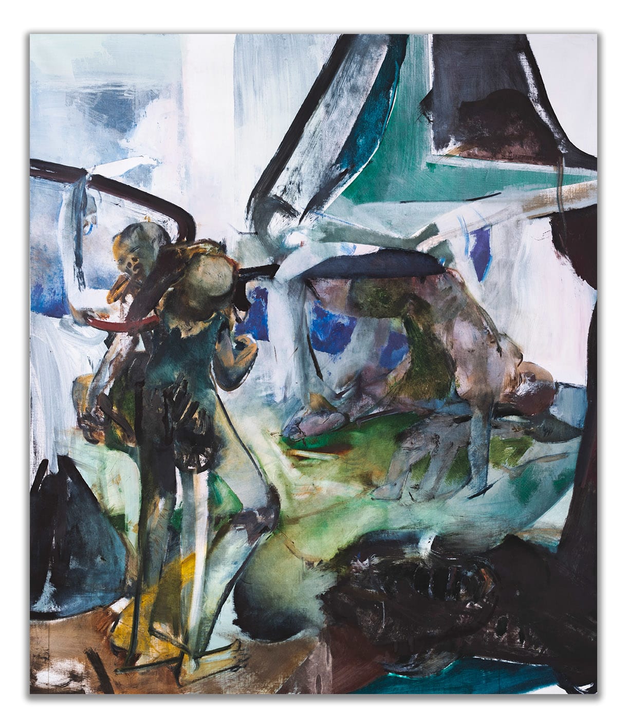 Leonid Tskhe The Screw, 2025 oil on canvas 237 х 205 cm