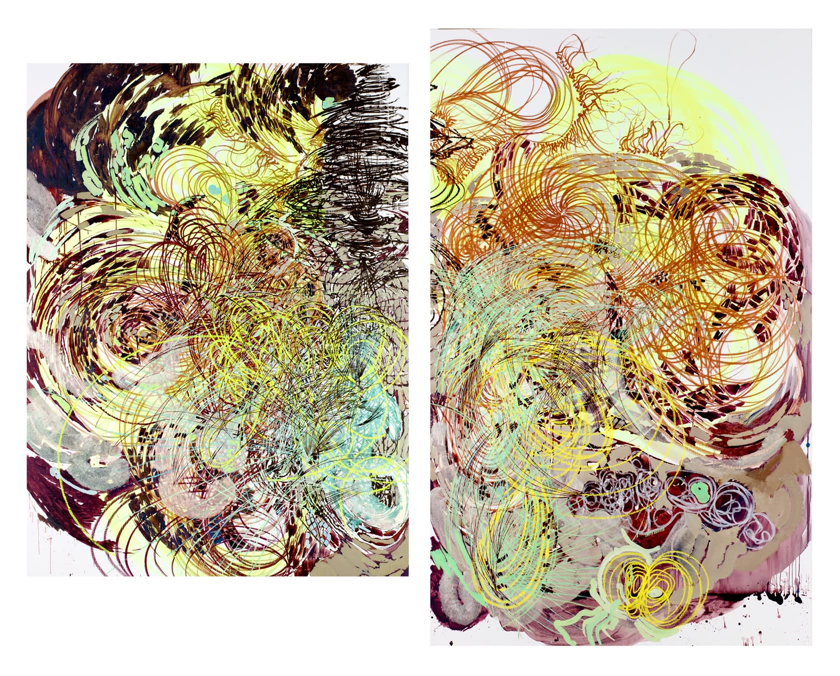 Vlad Kulkov Triune eidos sultanically immortalizes the estuaries in a mutually beneficial overturn (diptych), 2016