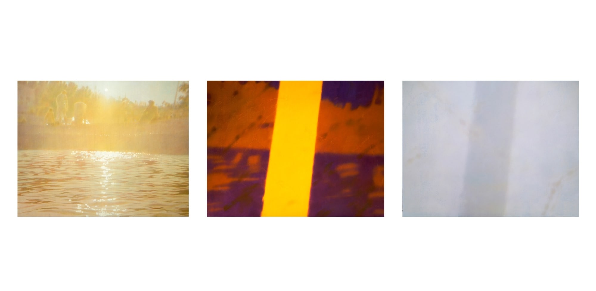 Semyon Faibisovich Sunset at the Boat Station (triptych), 1993