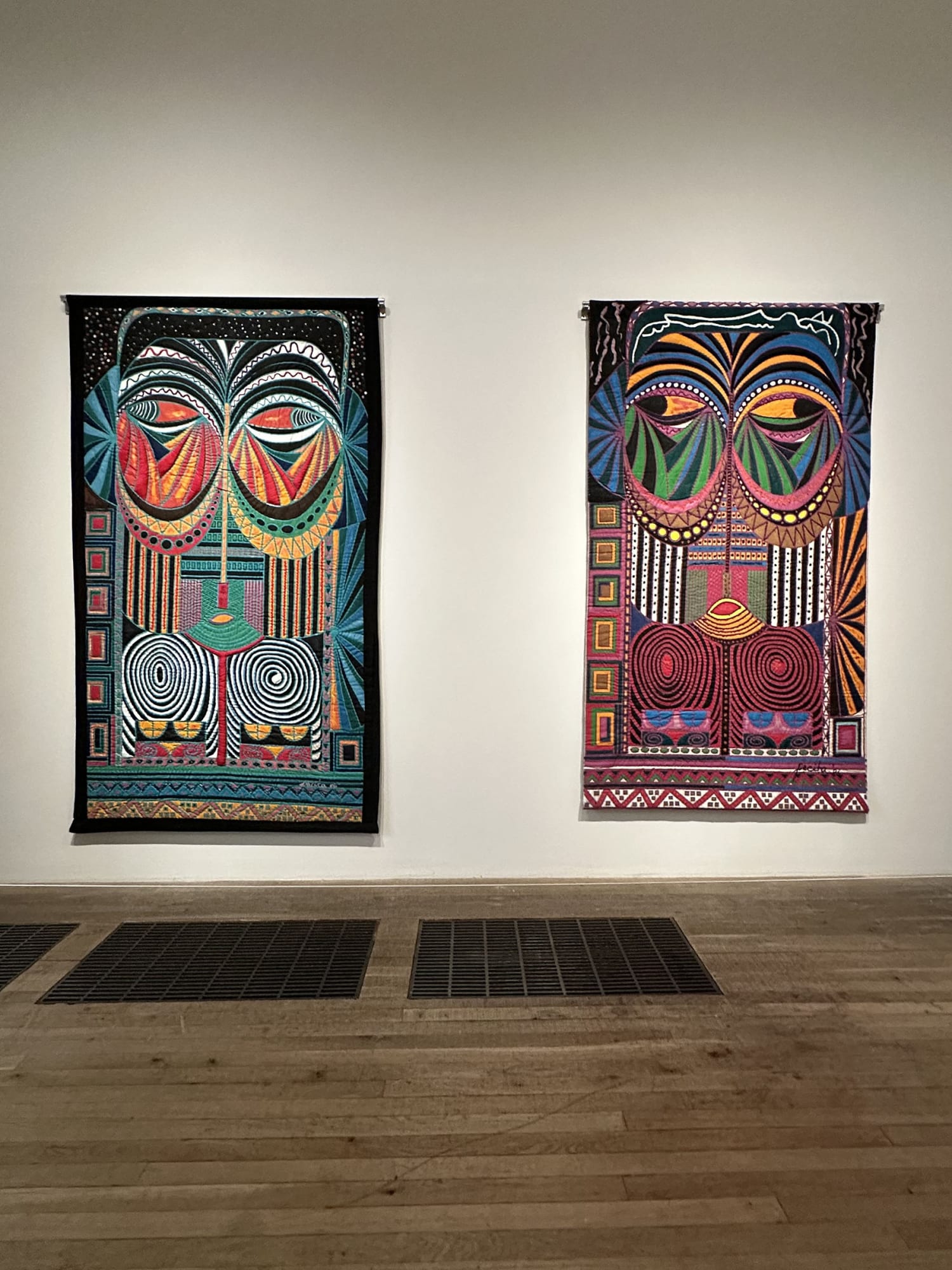 Pacita Abad's Masks Paintings at the Tate's Artist and Society Room 1
