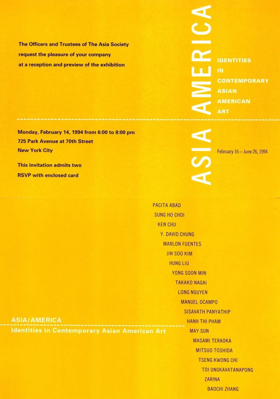 Asia/America: Identities in Contemporary Asian American Art