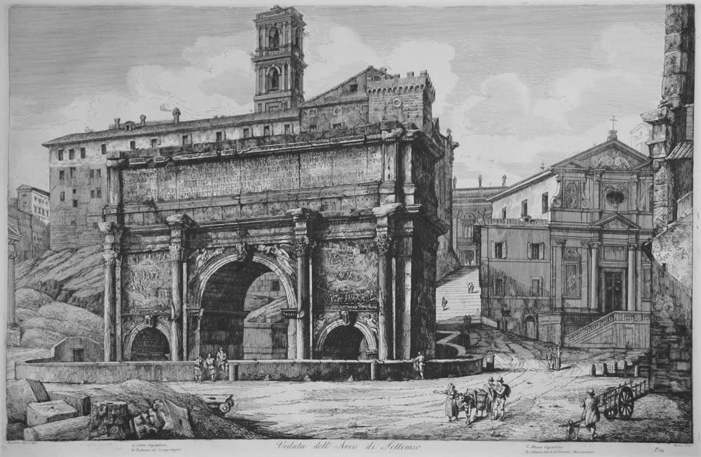 "Roman Antiquities" by Luigi Rossini (1790 - 1857)