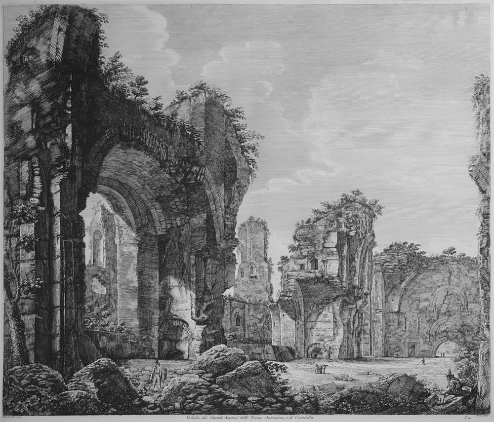 "Roman Antiquities" by Luigi Rossini (1790 - 1857)