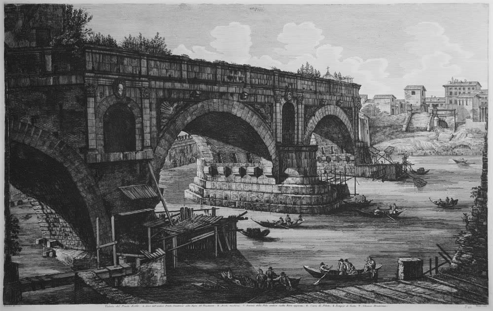 "Roman Antiquities" by Luigi Rossini (1790 - 1857)