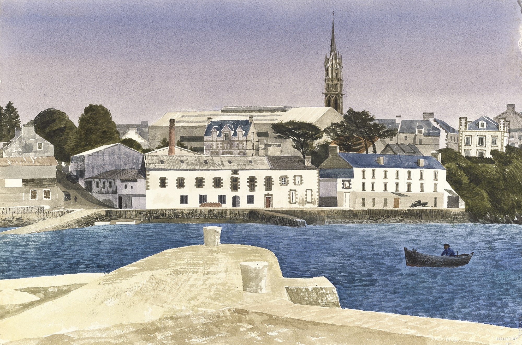 David Gentleman, Douarnenez from Tréboul, 1958-60