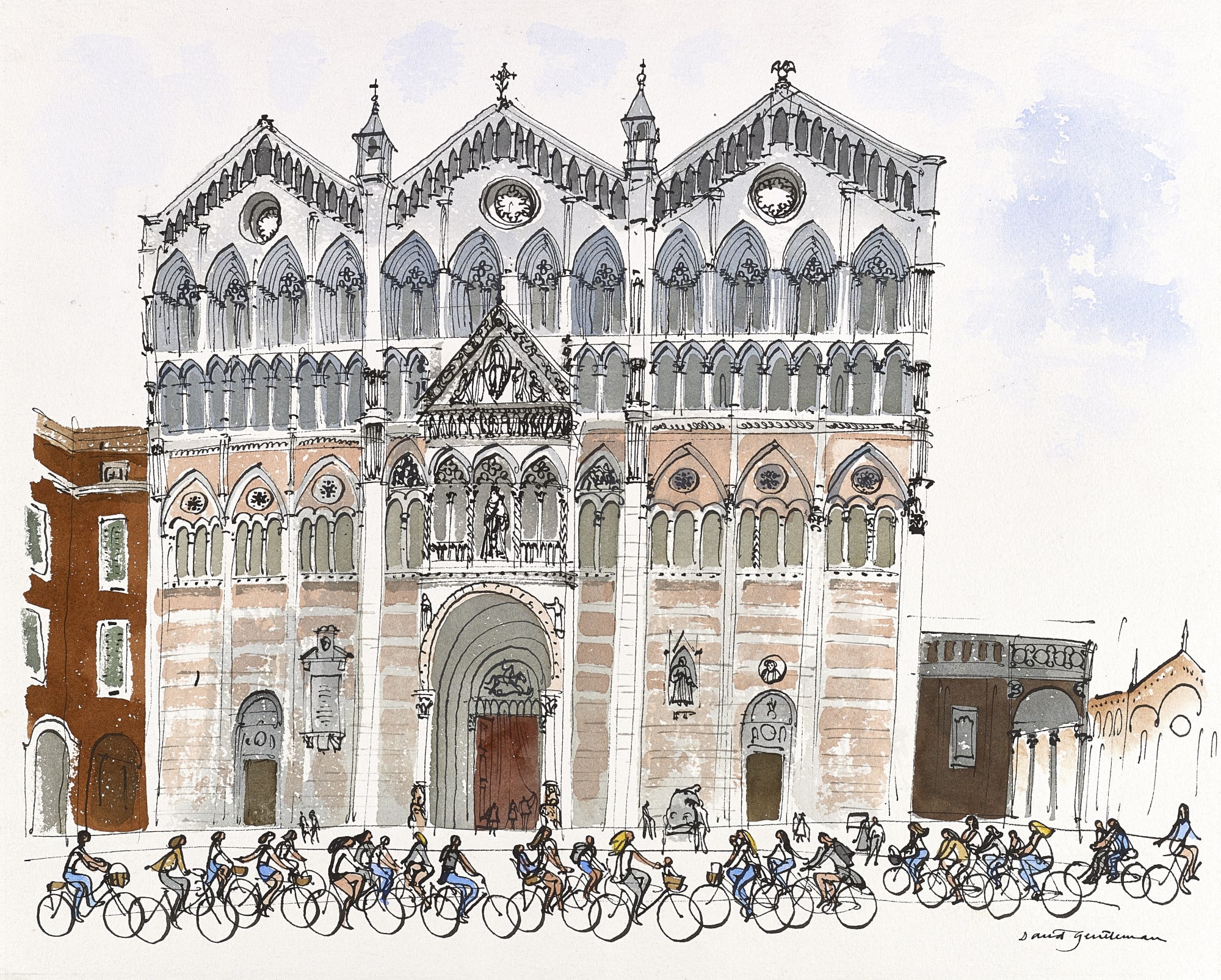David Gentleman, Ferrara Cathedral, 1996