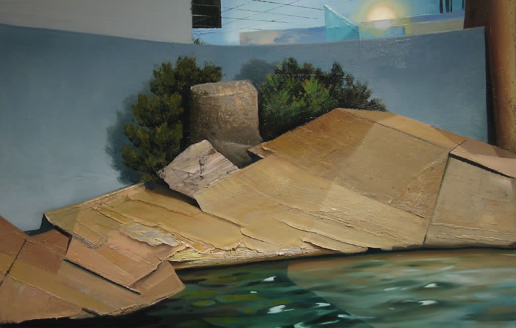 Dil Hildebrand, Dune, 2006, huile sur toile, 77 x 122 cm, collection privée