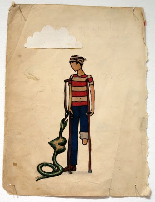 Adrian Williams, Untitled, 2006, collage, 19.5 x 14.5 cm, collection privée