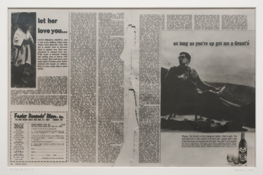 Robert Heinecken, As Long As Your Up, 1965