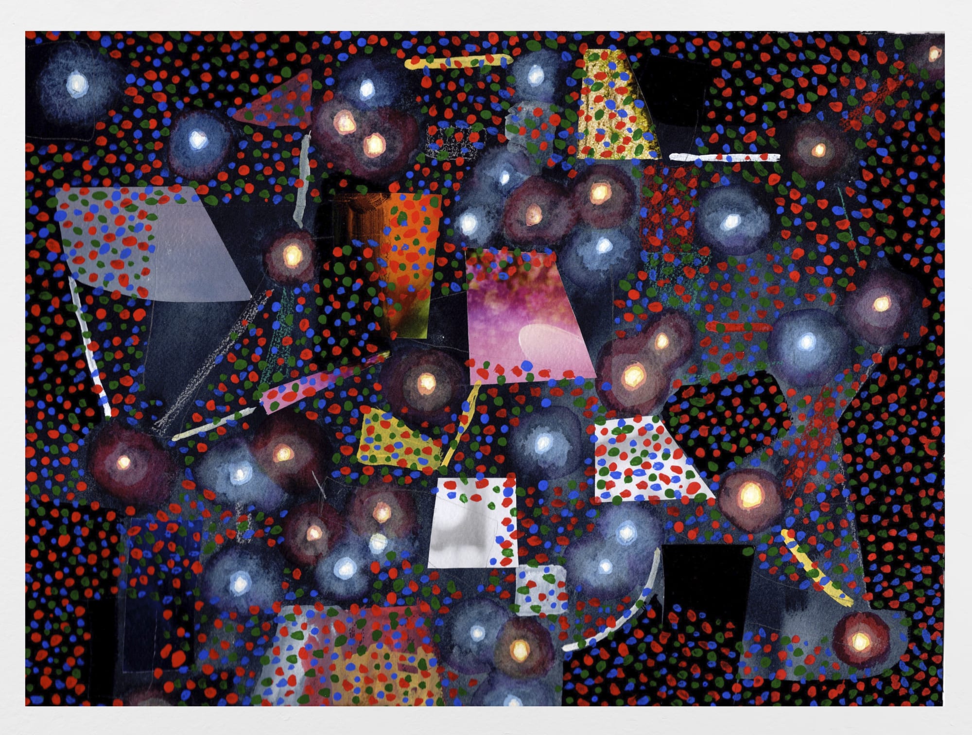 Tomory Dodge Constellation, 2017 Collage, acrylic on paper 12 x 16 in 30.5 x 40.6 cm