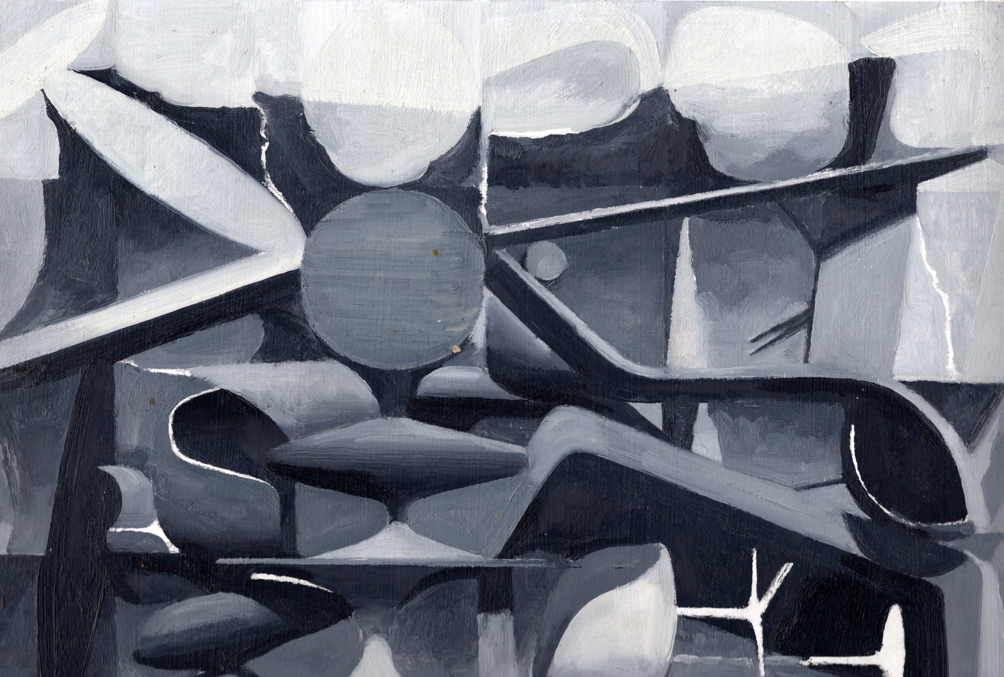 Daniel Dove Eviction (Study), 2014 Oil on paper, unframed 13 x 19 in 33 x 48.3 cm