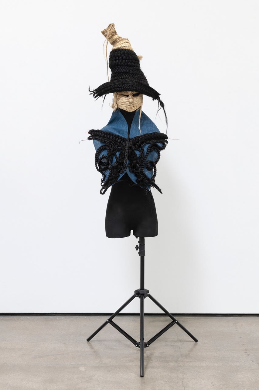 Joanne Petit-Frère Buccaneer Crown and Blondie Braid Mask with Braid Corset, 2019