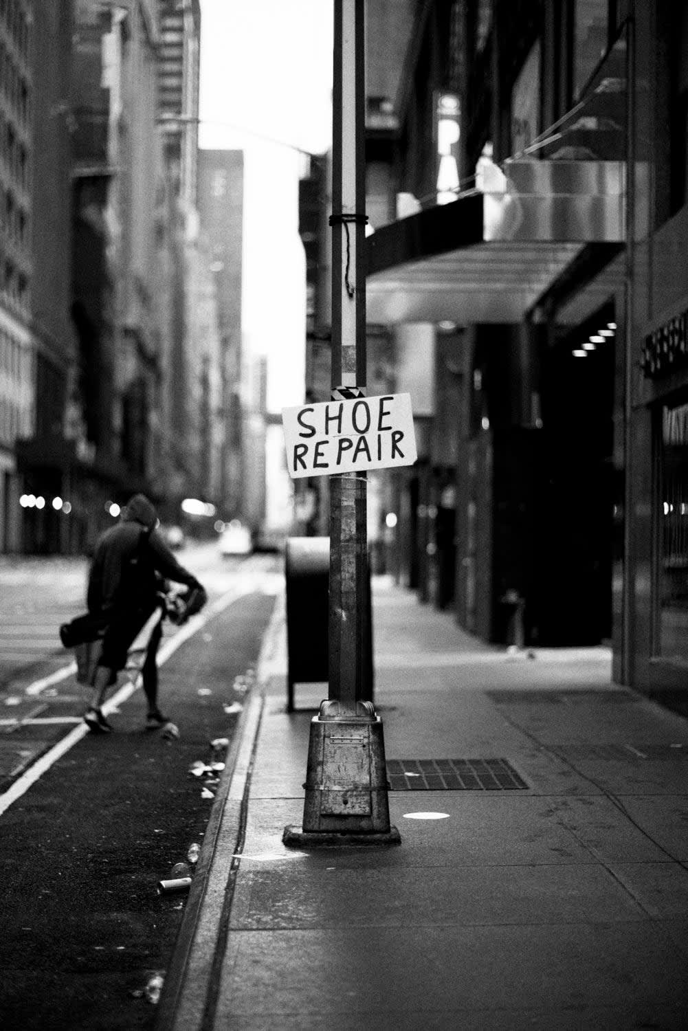 "SHOE REPAIR " NEW YORK CITY, 2021 Picture by Phil Penman