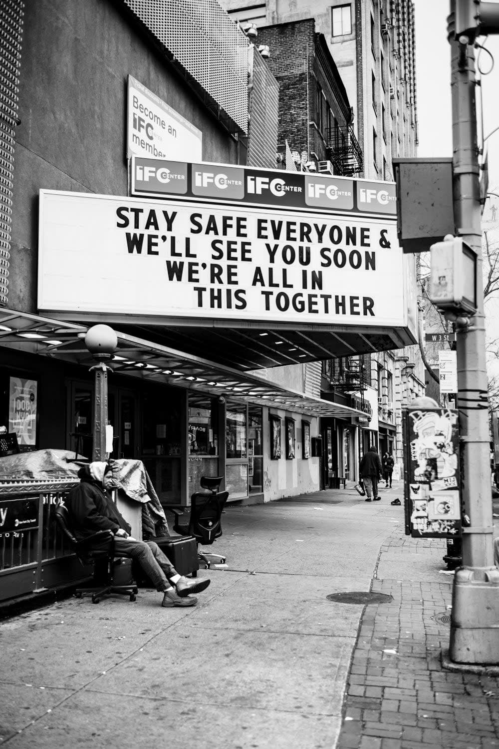 "DOWNTOWN CINEMA " NEW YORK CITY, 2021 Picture by Phil Penman