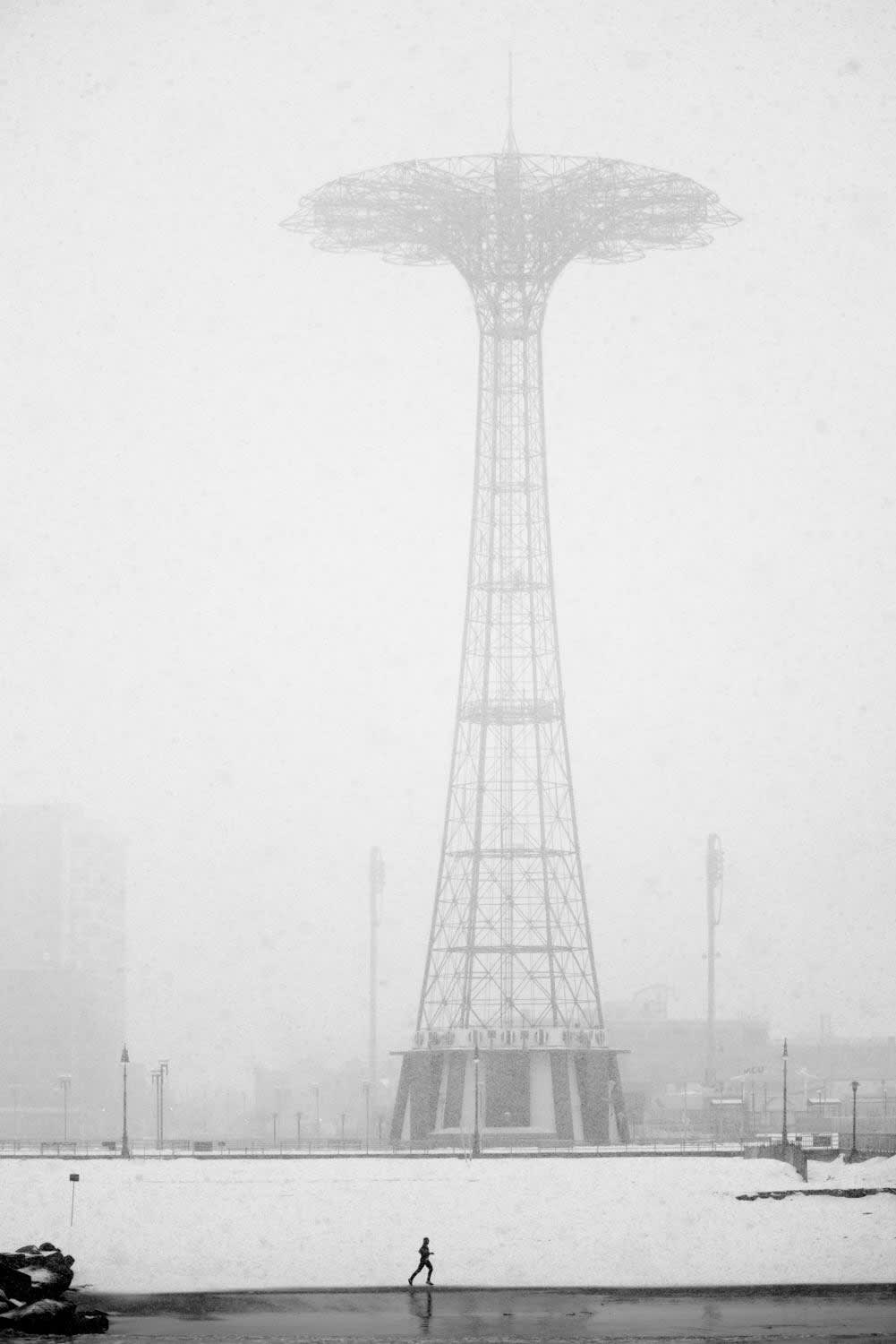 "CONEY ISLAND SNOWSTORM #1 " NEW YORK CITY, 2021 Picture by Phil Penman
