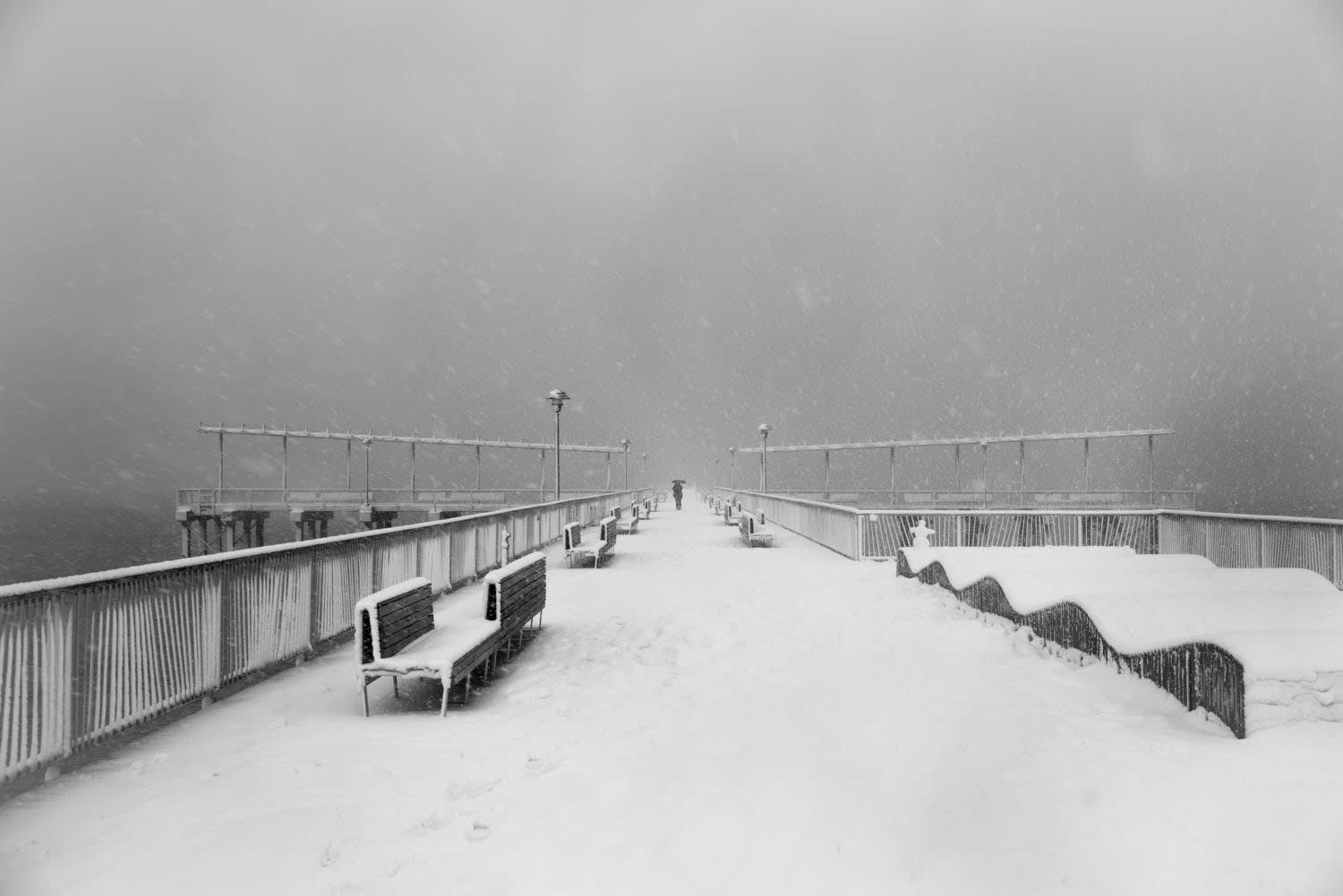 "CONEY ISLAND SNOWSTORM #2 " NEW YORK CITY, 2021 Picture by Phil Penman