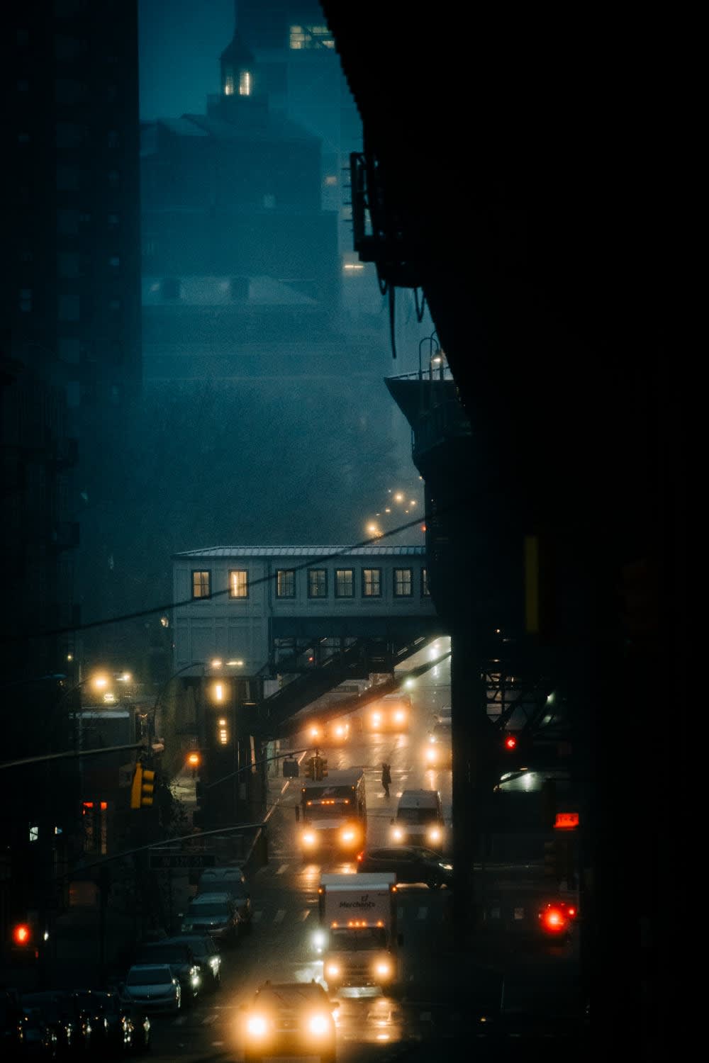 "SNOWSTORM, HARLEM #2 " NEW YORK CITY 2020 Picture by Phil Penman