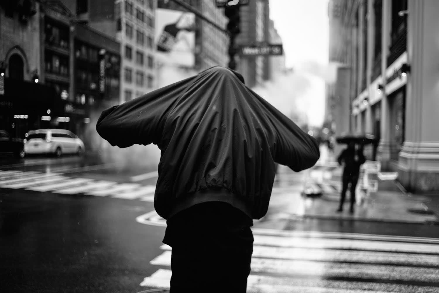 "ULTIMATE RAIN JACKET" NYC 2022 Picture by Phil Penman