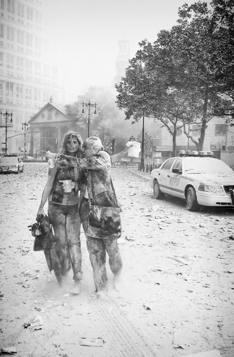 Joanna Capestro ( Left ) Pictured on September 11th 2001