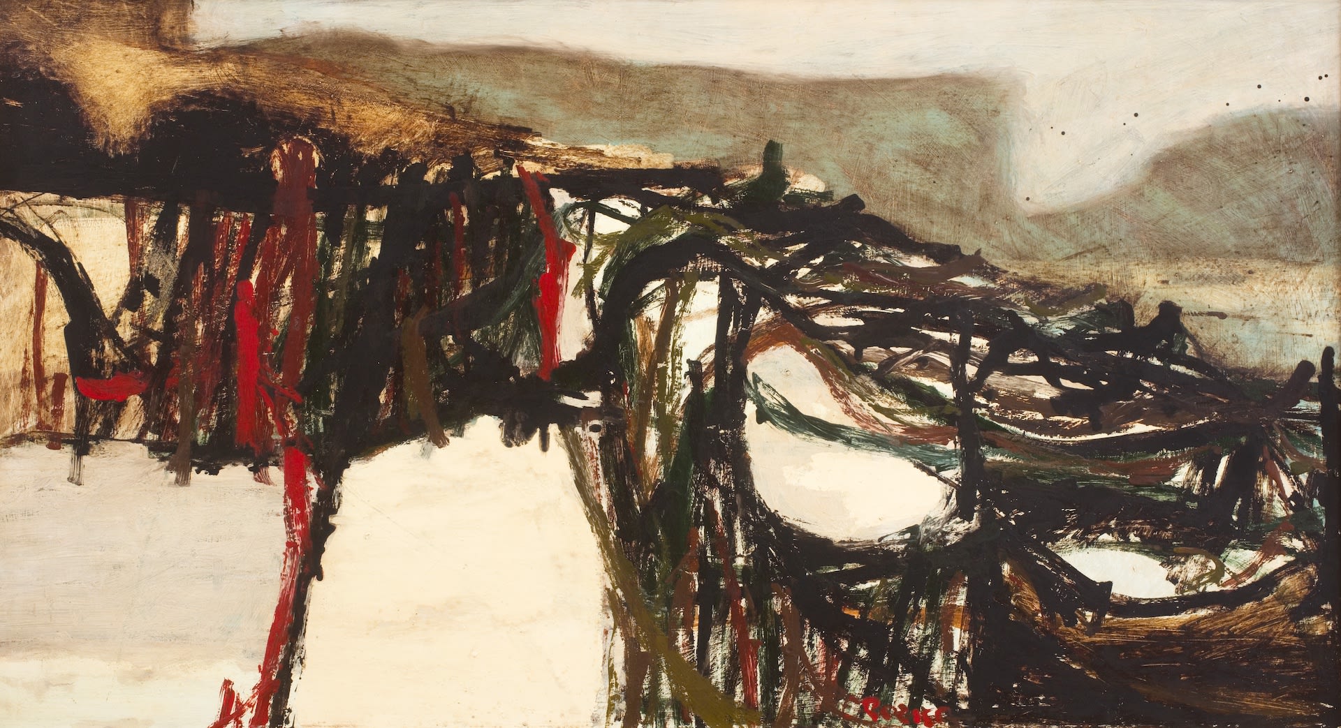 William Crozier, Untitled (Landscape), 1959-60, c.