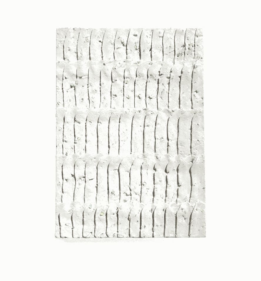 Albano Hernandez 2022 P.22.09 29.7 x 21 cm Clay, Waste Materials and Acrylic on Woodboard