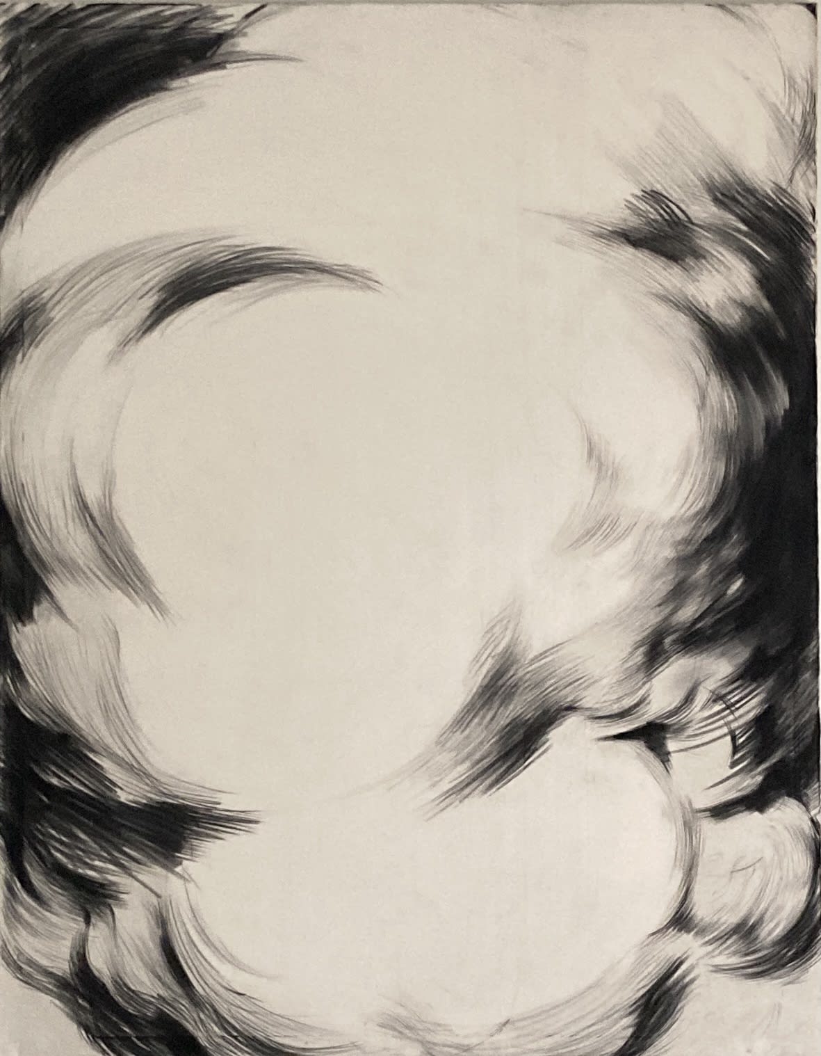 Cloud Study No. V 2021 Charcoal on Canvas 285 x 208 cm