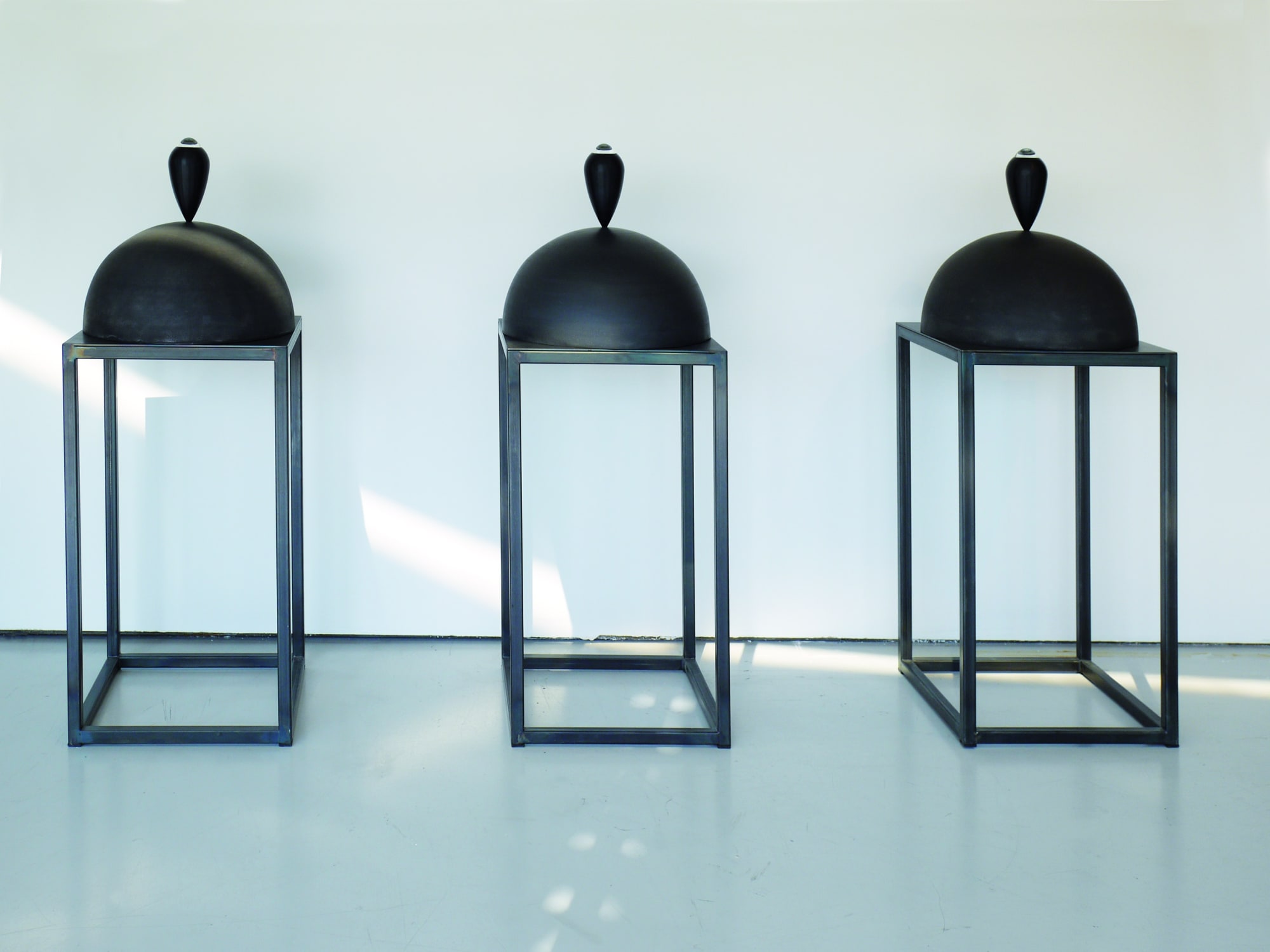 Osman Dinç Overhead Cataract 2012 Steel and glass 140 x 50 x 50 cm / each