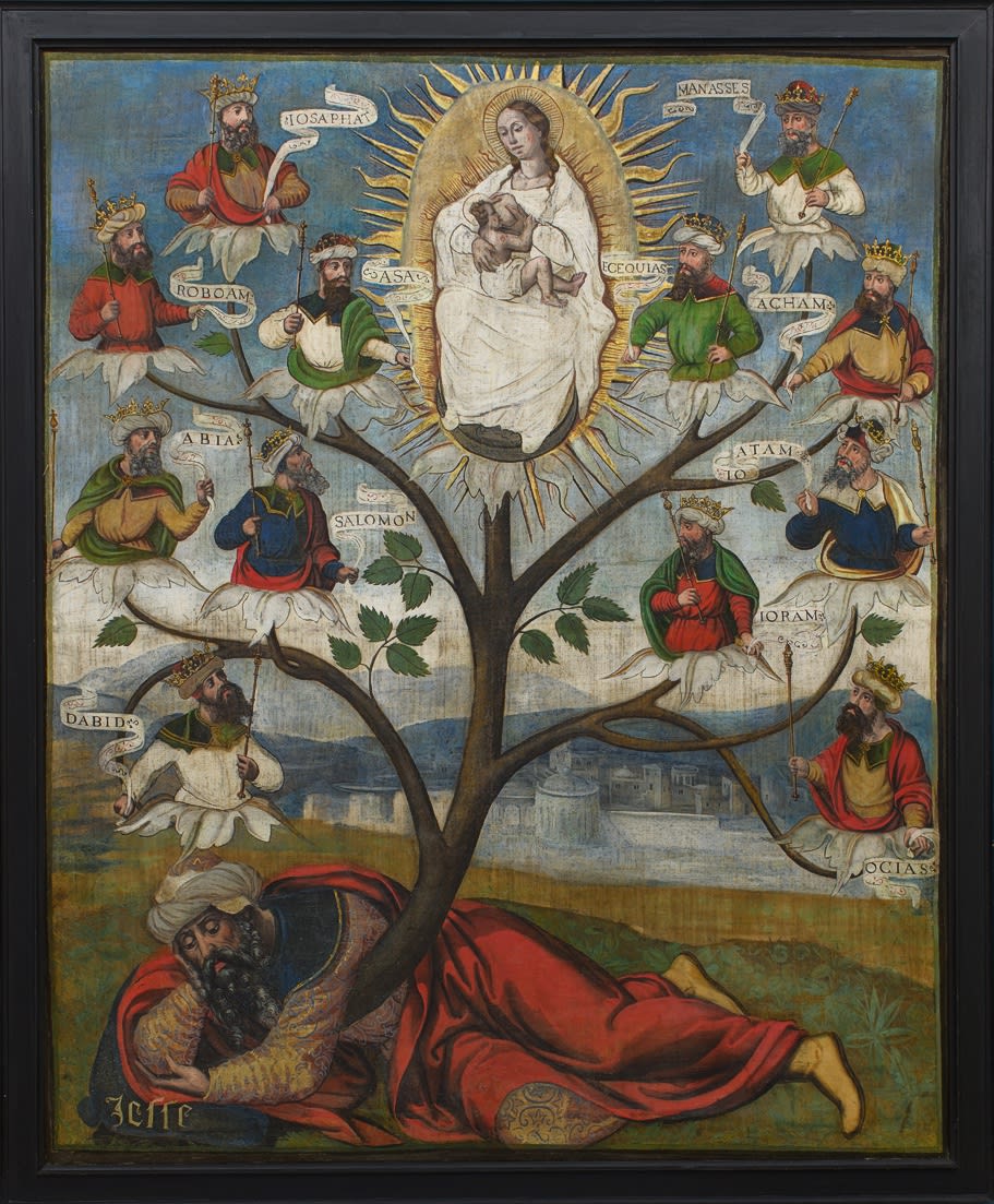 Anonymous Untitled (Tree of Jesse) c1520 Distemper on canvas 194 x 160 cm