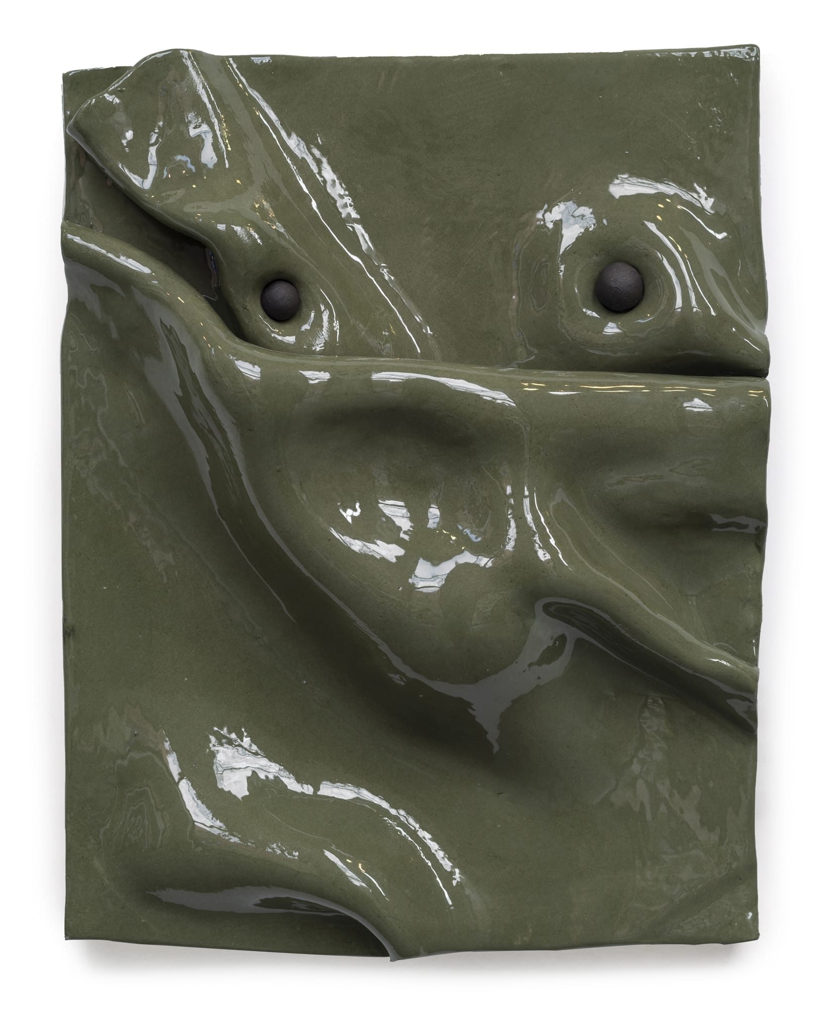 Jonathan Baldock Maske LXXXVII 2020 ­­­Ceramic 35.2 x 32.4 x 6.5 cm
