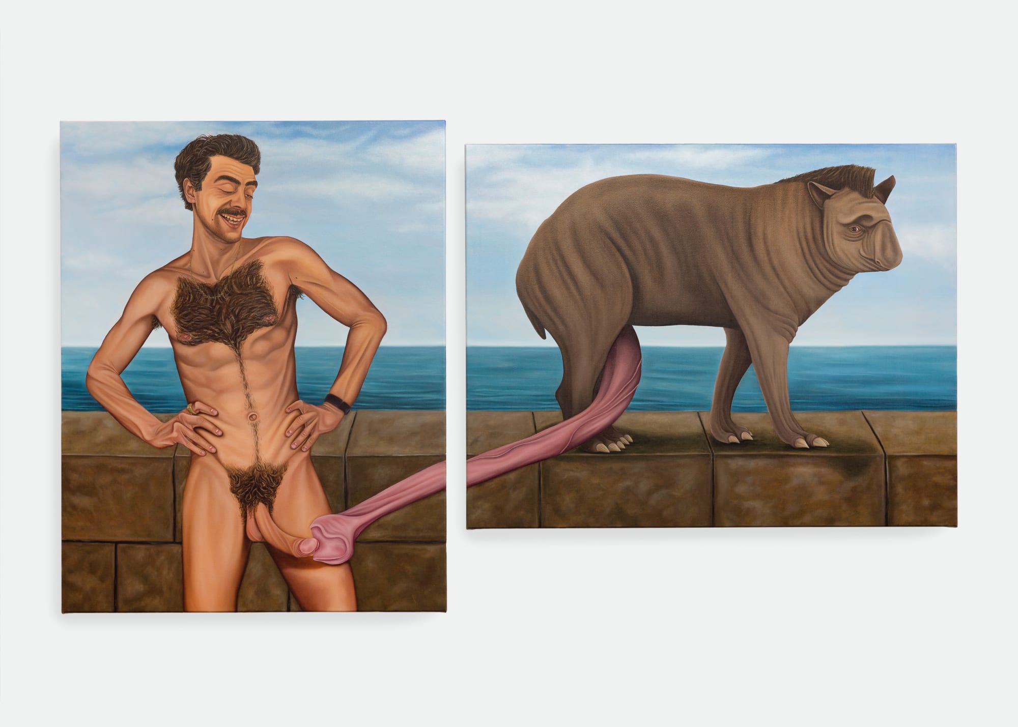 Glen Pudvine Evolutionary Fitness 2021 Oil on canvas 119.5 x 218 cm