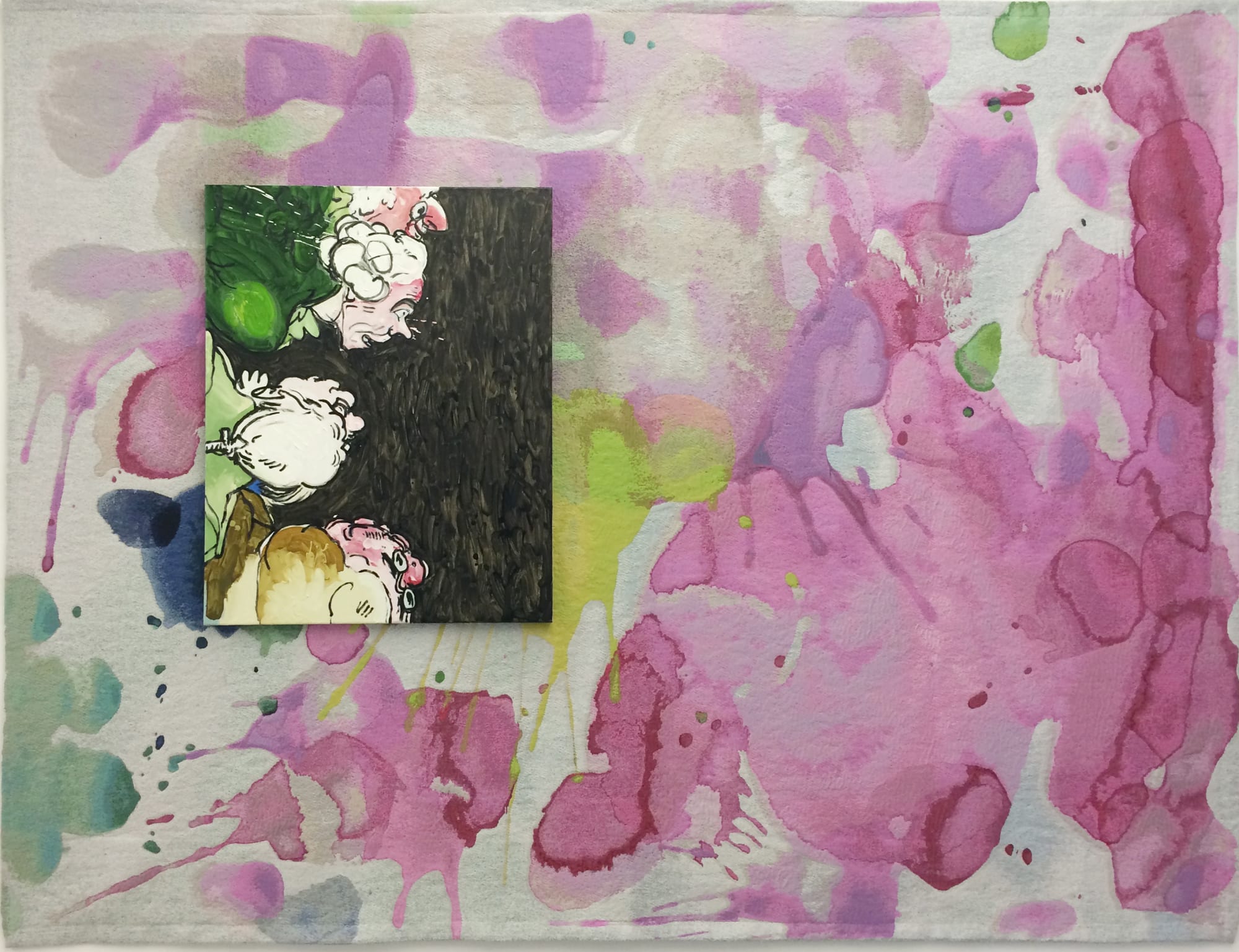 Charlie Billingham The Awakening 2015 Tapestry: 284 x 214 cm Painting: 100 x 80 cm