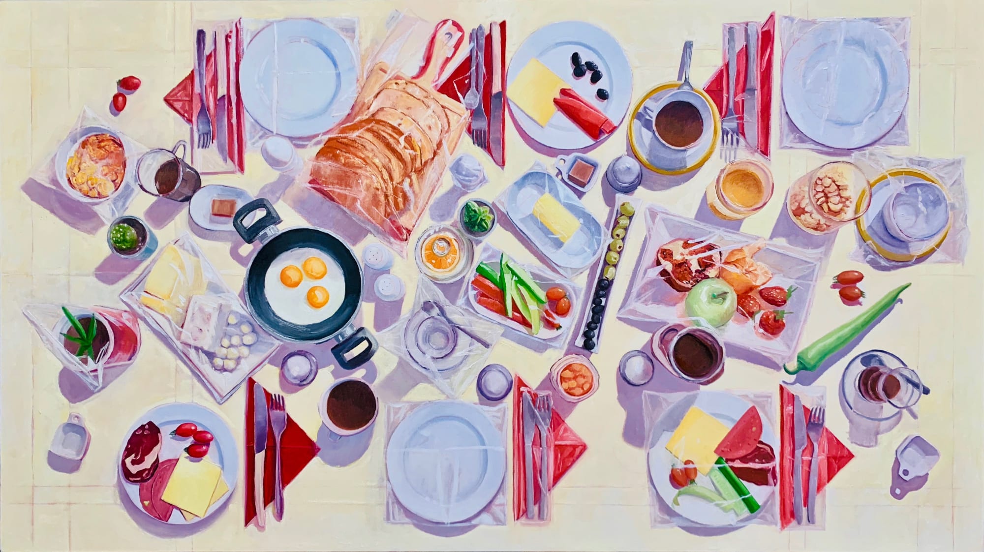 Ayşe Şener, Untitled, 2021, Oil on Canvas, 90 x 160 cm
