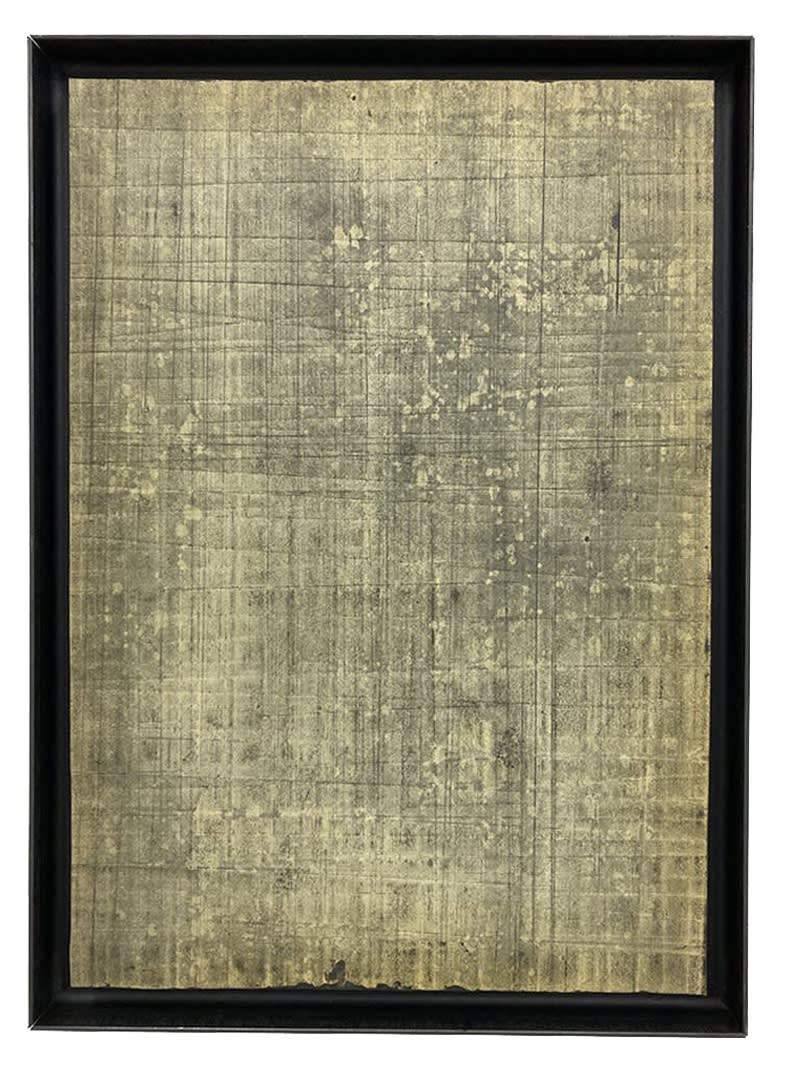 Untitled 2018 Oil and graphite on paper (steel framed) 54 x 39cm