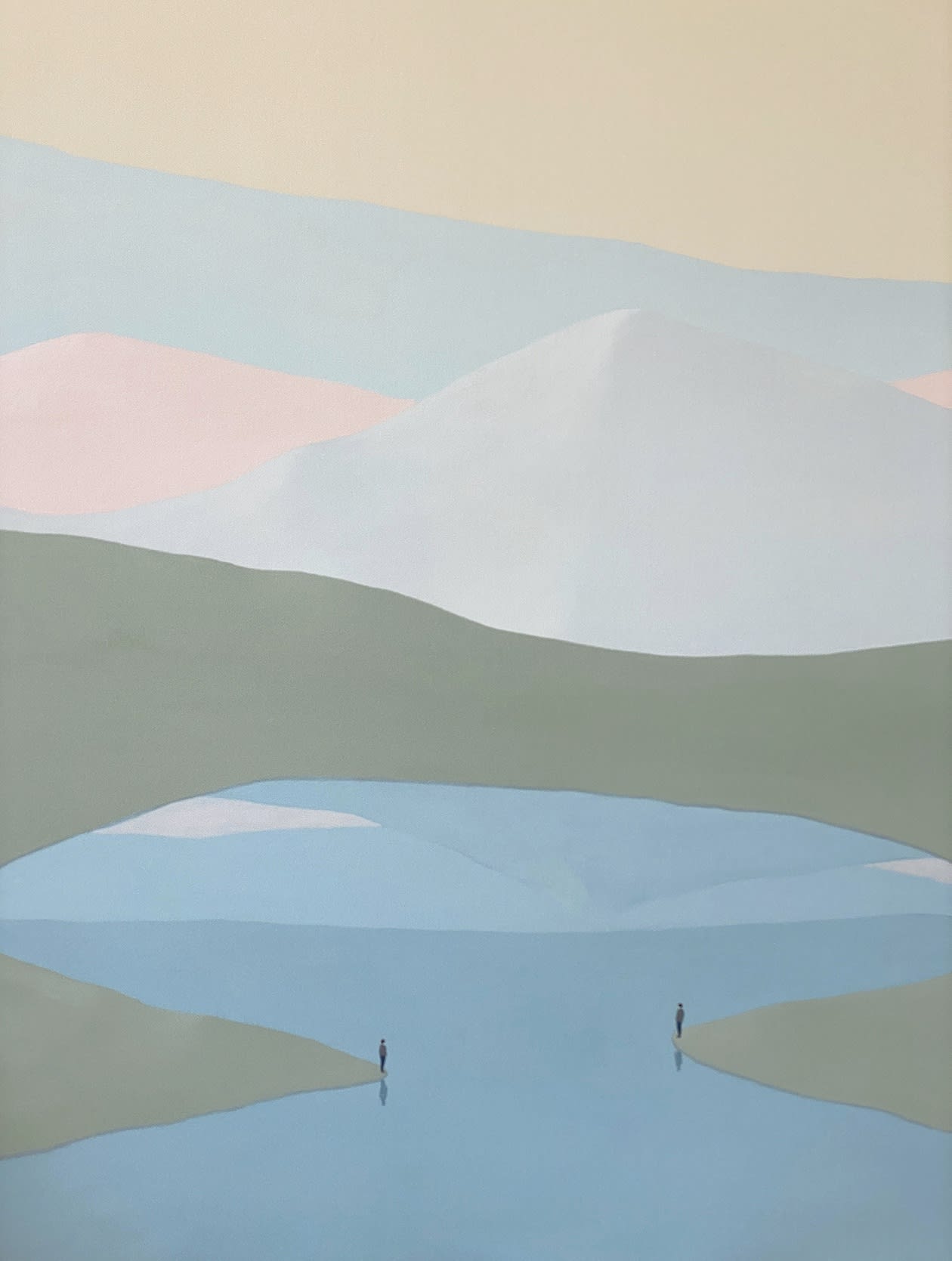 Serdar Acar Reflection 2021 Acrylic on canvas 110 x 90 cm