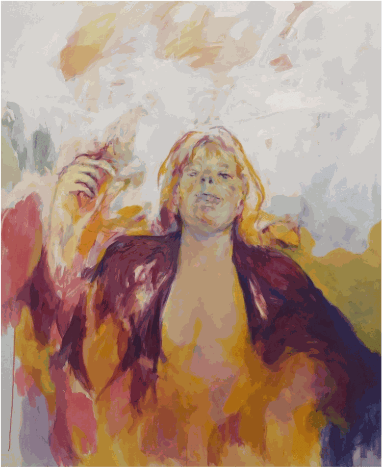 Daniela Budisteanu, Inspire, 2022, Acyrlic on Canvas, 180 x 140 cm