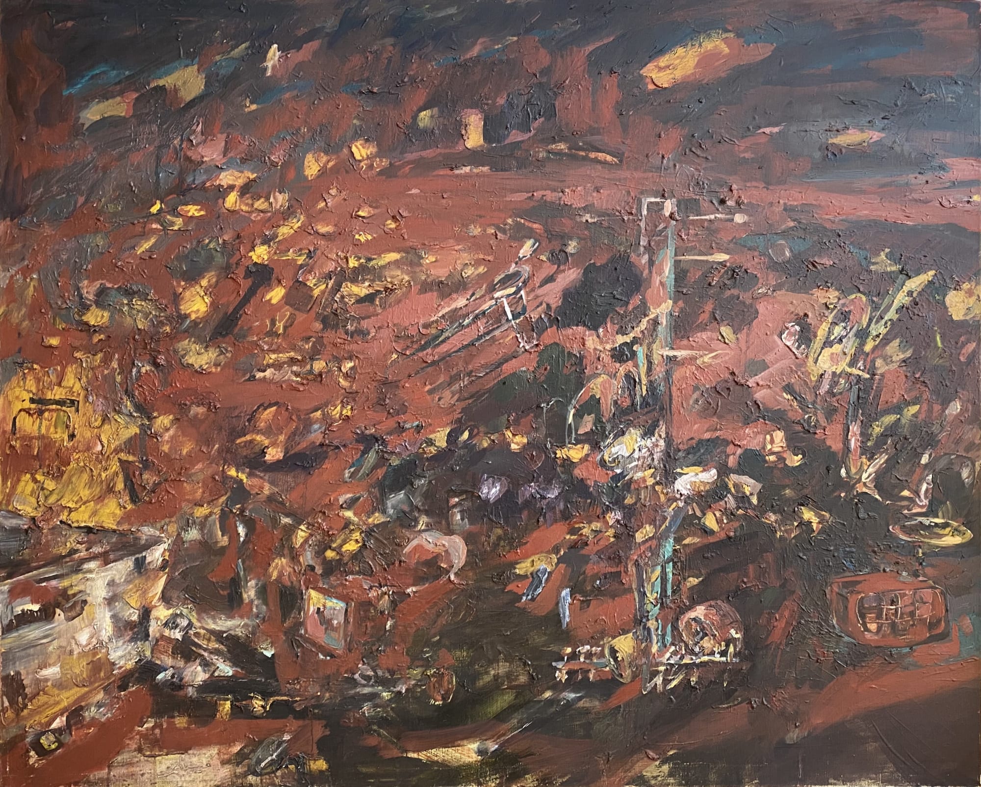 Elif Aktas, Mars, 2020, Oil on Canvas, 80 x 100 cm