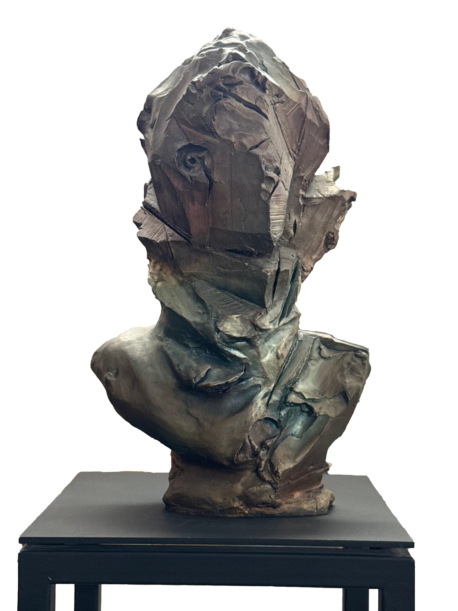 ERDOĞAN ZÜMRÜTOĞLU Modules for Unknown Composition, 2022 Patinated Bronze 88 x 44 x 46 cm