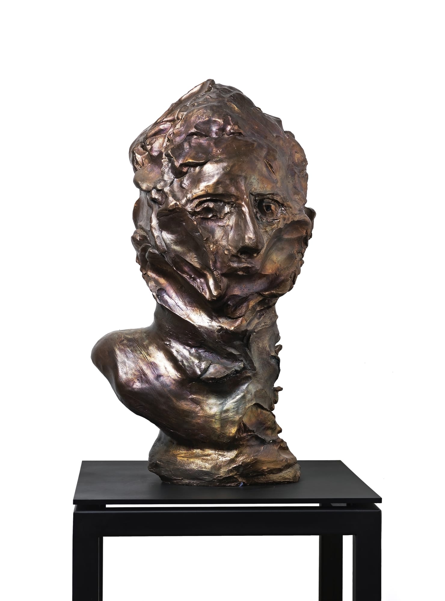 ERDOĞAN ZÜMRÜTOĞLU Modules for Unknown Composition III, 2022 Patinated bronze 88 x 44 x 46 cm