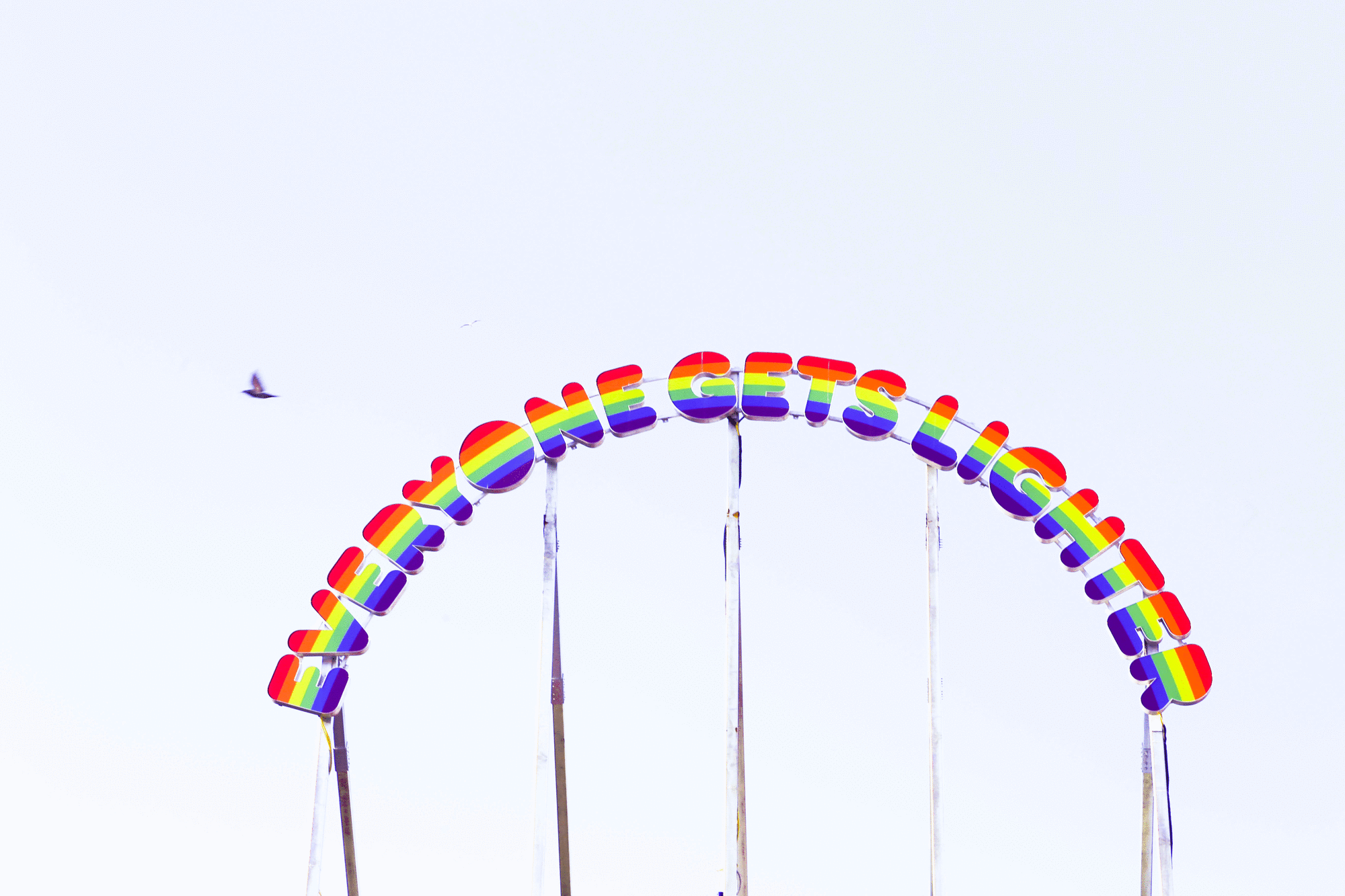 UGO RONDINONE, EVERYONE GETS LIGHTER