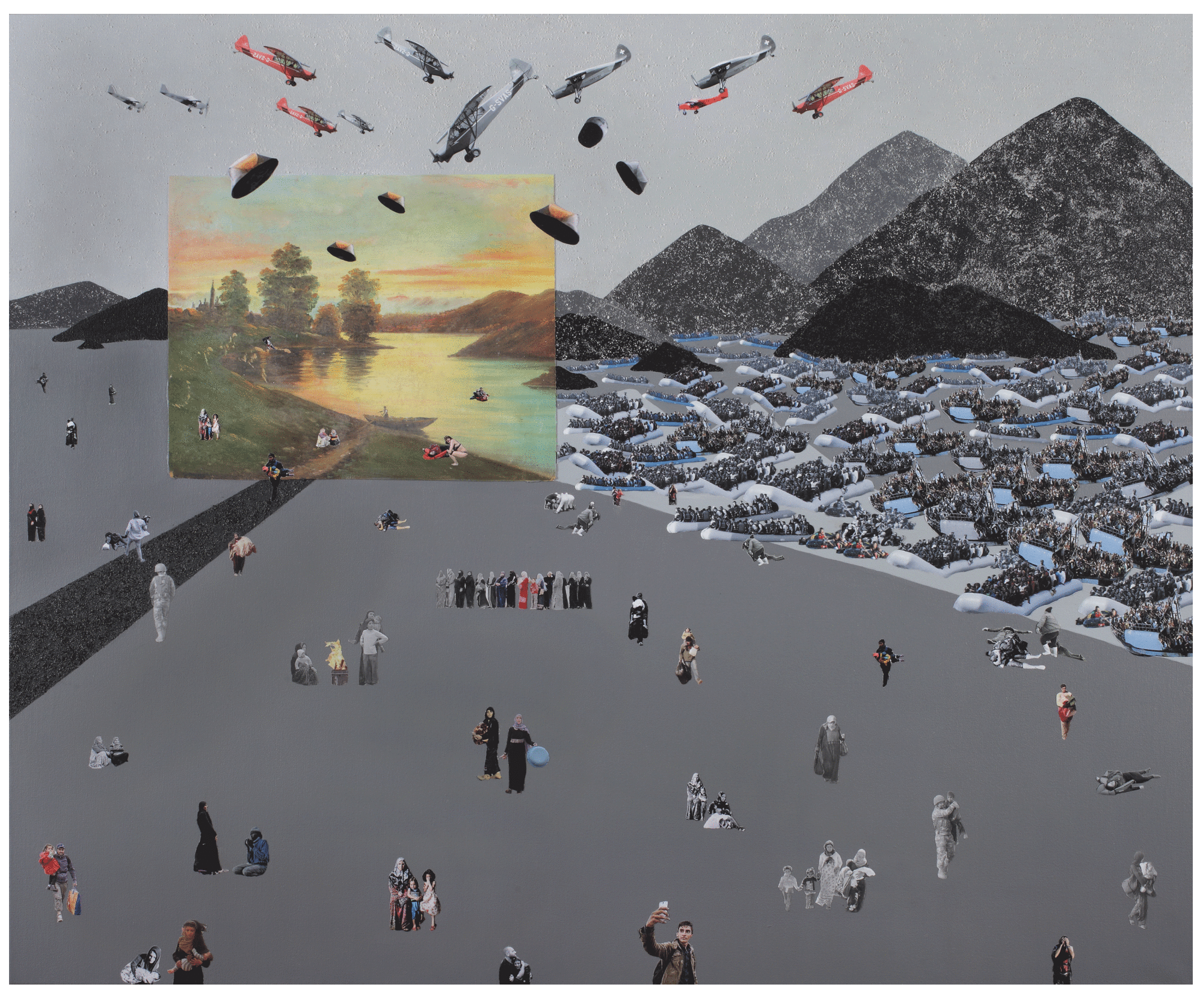 BEAUTIFUL SUNSET ON THE BEACH., 2017