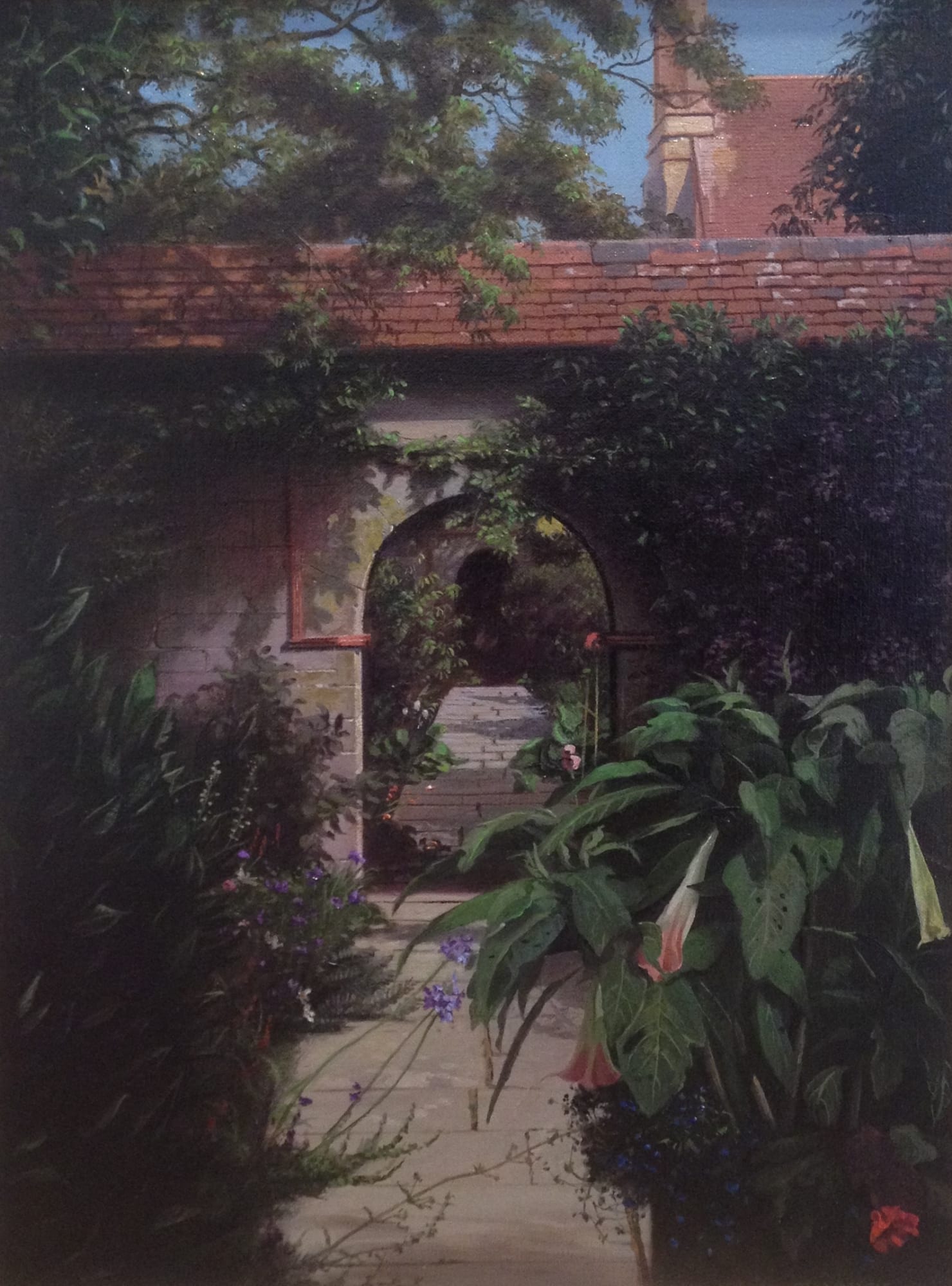 Carl Laubin "Little Thakeham Archway" 41 x 31 cm Oil on canvas