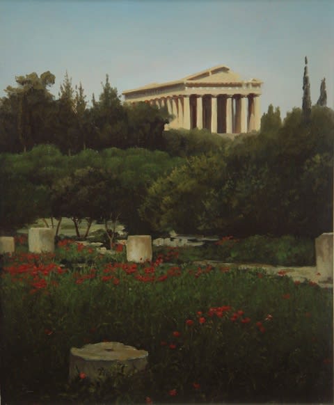 Carl Laubin "Hephaistion" 35 x 25 cm Oil on board